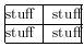 Using specifiers to
remove left cell padding on the first column; remove right cell padding on the second column.